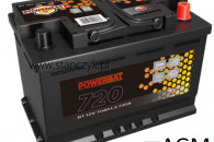 AKUMULATOR POWERBAT 12 V 70Ah 720 A AGM START-S