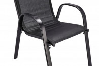 Krzesło ogrodowe PORTO - czarne 58785