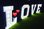 Podświetlany napis LOVE wesele ślub plener